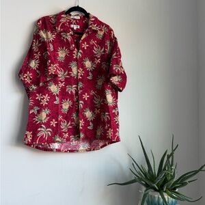 Vintage Pierre Cardin Hawaiian Floral Shirt